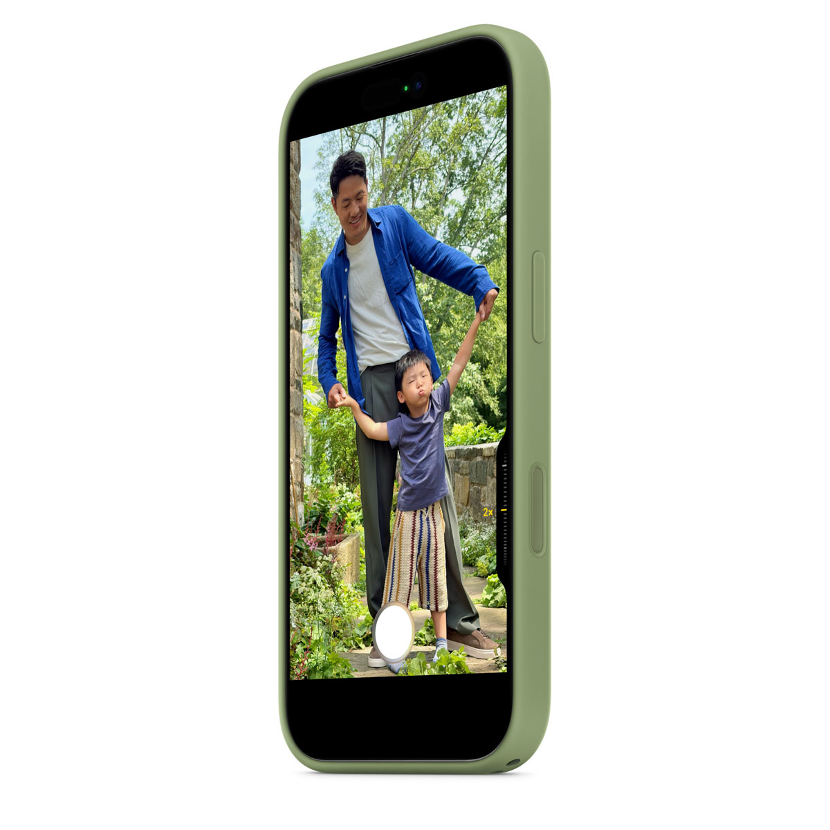 Siliconenhoesje met MagSafe Apple iPhone 17 - Light Moss - Afbeelding 2