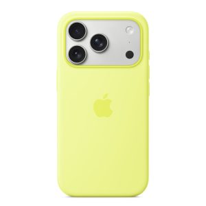 Siliconenhoesje met MagSafe Apple iPhone 17 Pro Max - Neon Yellow