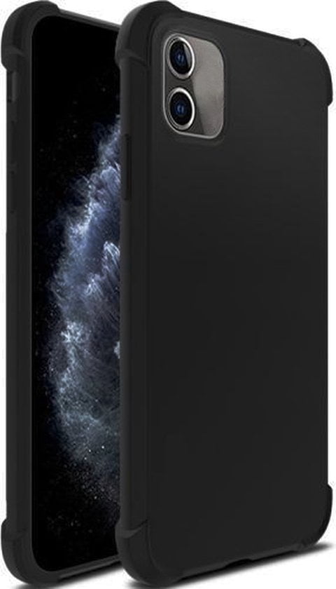 iPhone 11 Pro Max zwarte shockproof anti-burst TPU case