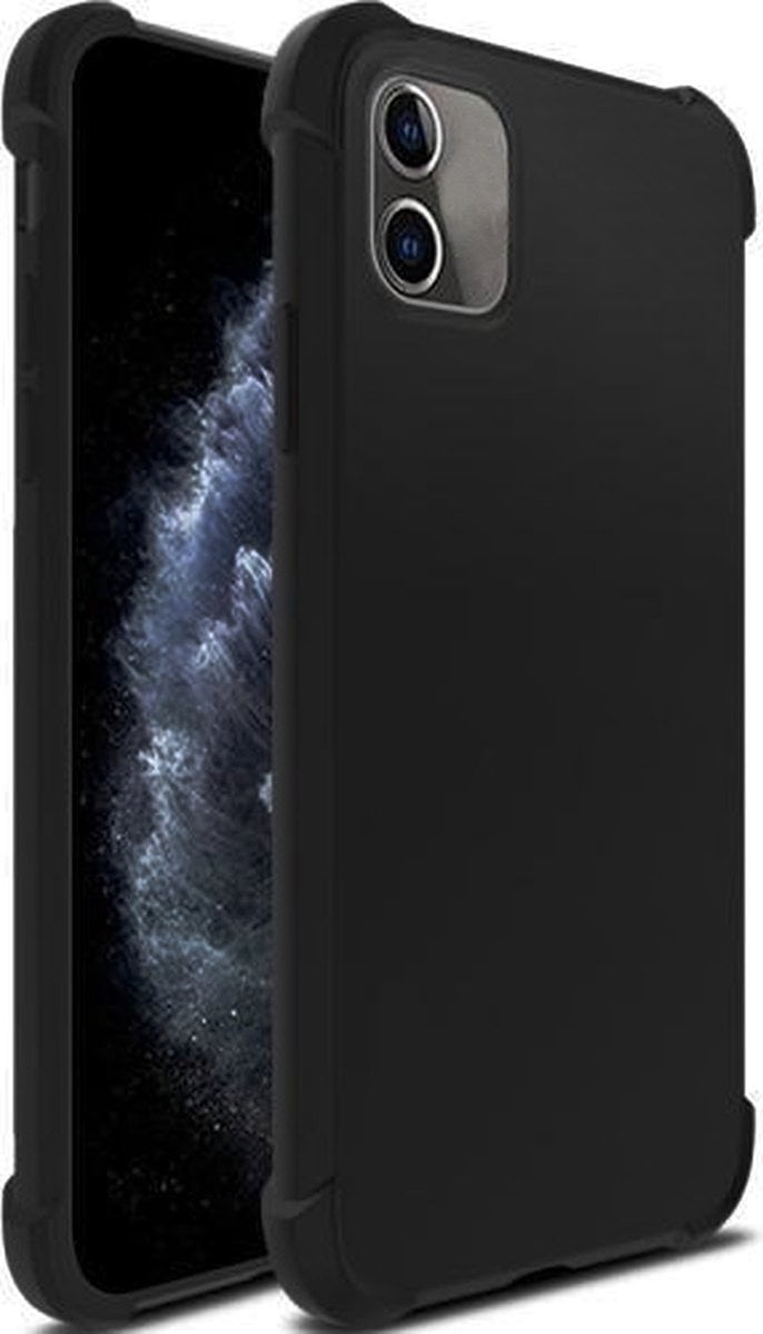 iPhone 11 hoesje Zwart shockproof Hard/zacht Silicone