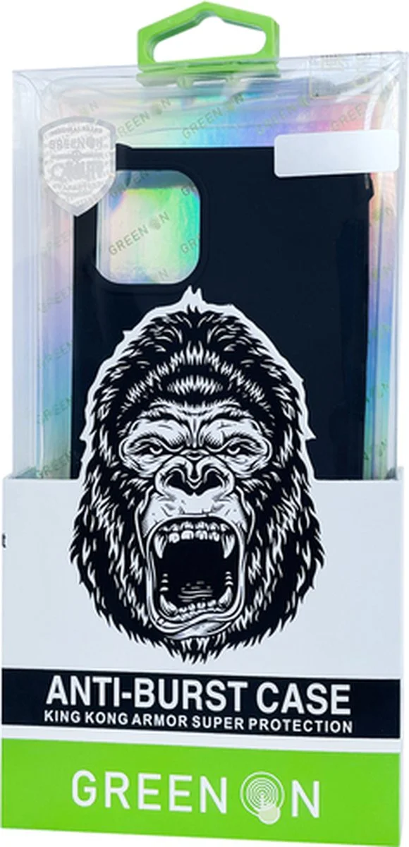 iPhone 12 Pro Max hoesje Zwart shockproof Hard/zacht Silicone - Image 2
