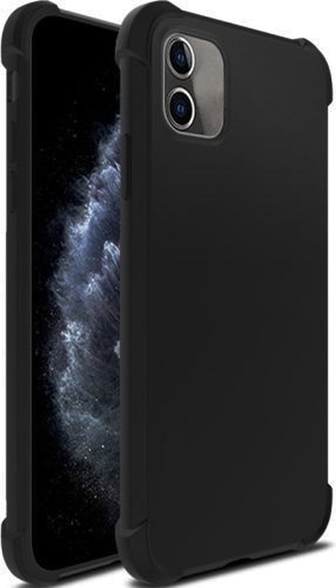 iPhone XS hoesje zwart shockproof Hard/zacht Silicone