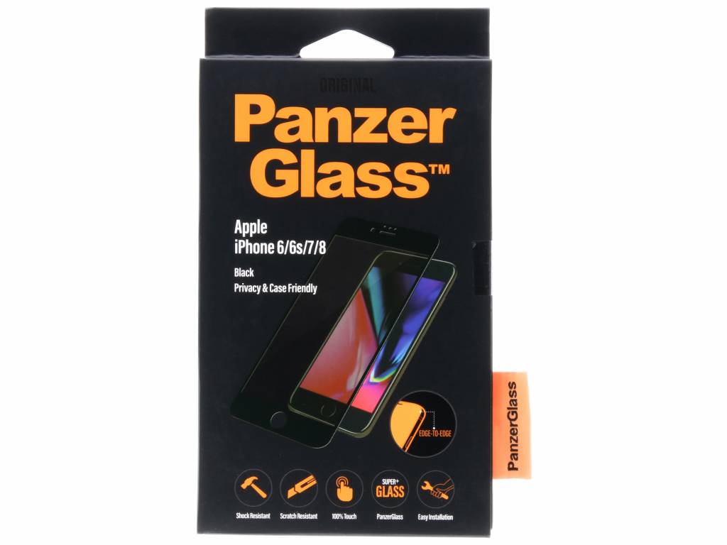 PanzerGlass Case Friendly Privacy Screenprotector Apple iPhone SE (2022 / 2020) / 8 / 7 / 6(s)
