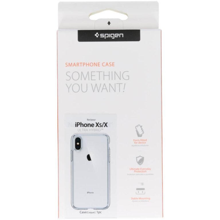 Spigen Ultra Hybrid Backcover Apple iPhone X / Xs - Transparant - Afbeelding 6