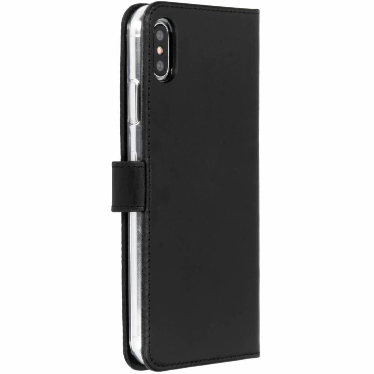 Selencia Echt Lederen Bookcase Apple iPhone Xs Max - Afbeelding 2