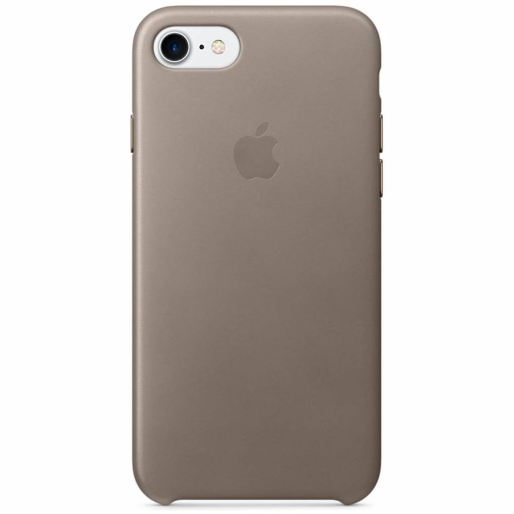 Leather Backcover Apple iPhone SE (2022 / 2020) / 8 / 7 – Taupe
