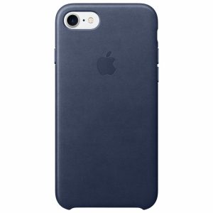 Leather Backcover Apple iPhone SE (2022 / 2020) / 8 / 7 - Midnight Blue