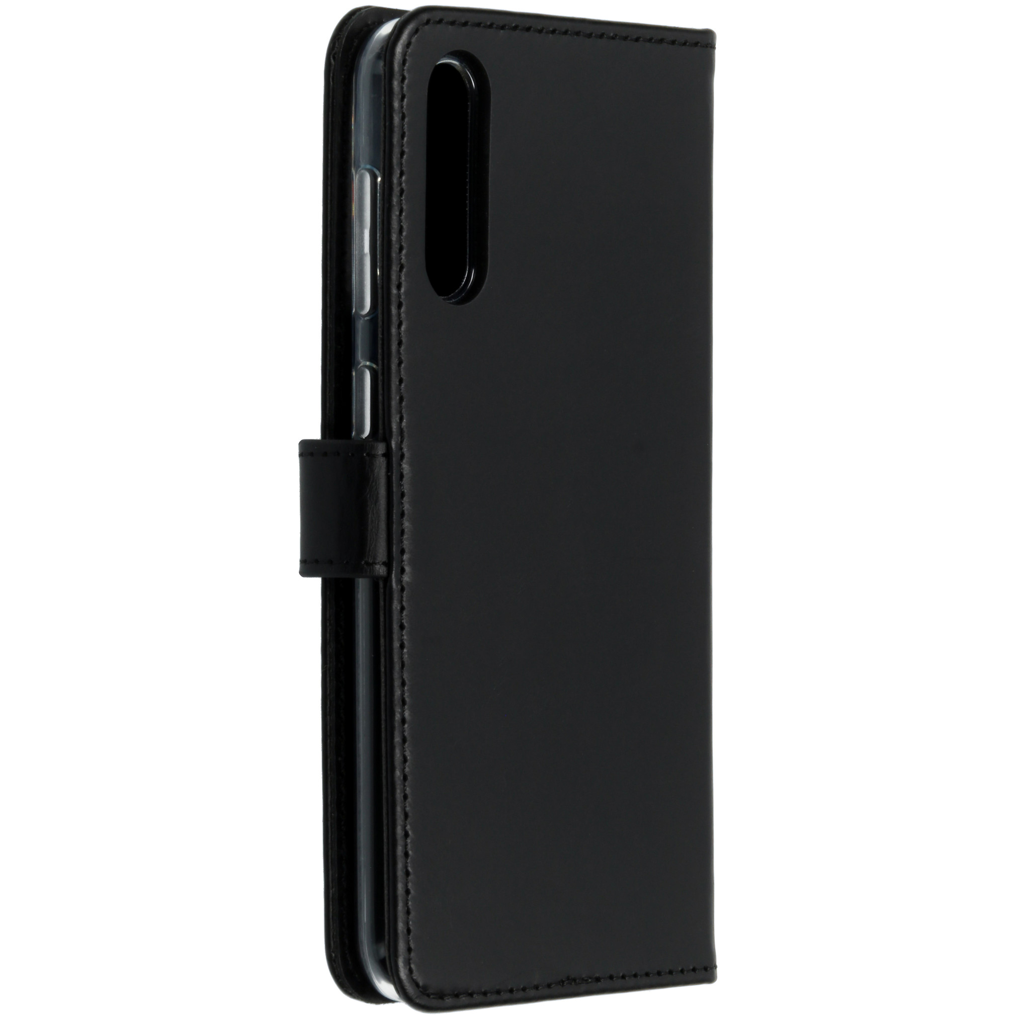 Selencia Echt Leren Bookcase Samsung Galaxy A50 / A30s - Zwart - Afbeelding 2