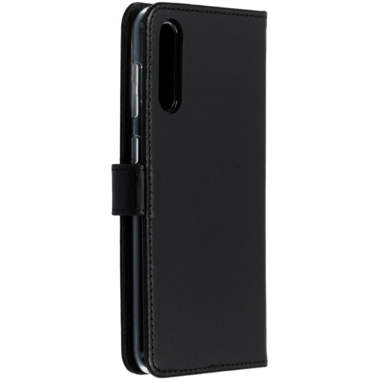 Selencia Echt Lederen Bookcase Samsung Galaxy A50 / A30s - Zwart - Afbeelding 2