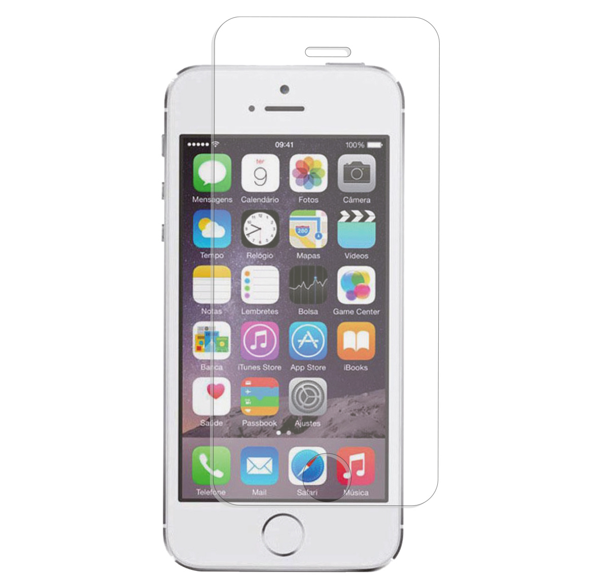Selencia Gehard Glas Screenprotector Apple iPhone SE (2016) / 5 / 5s - Afbeelding 2