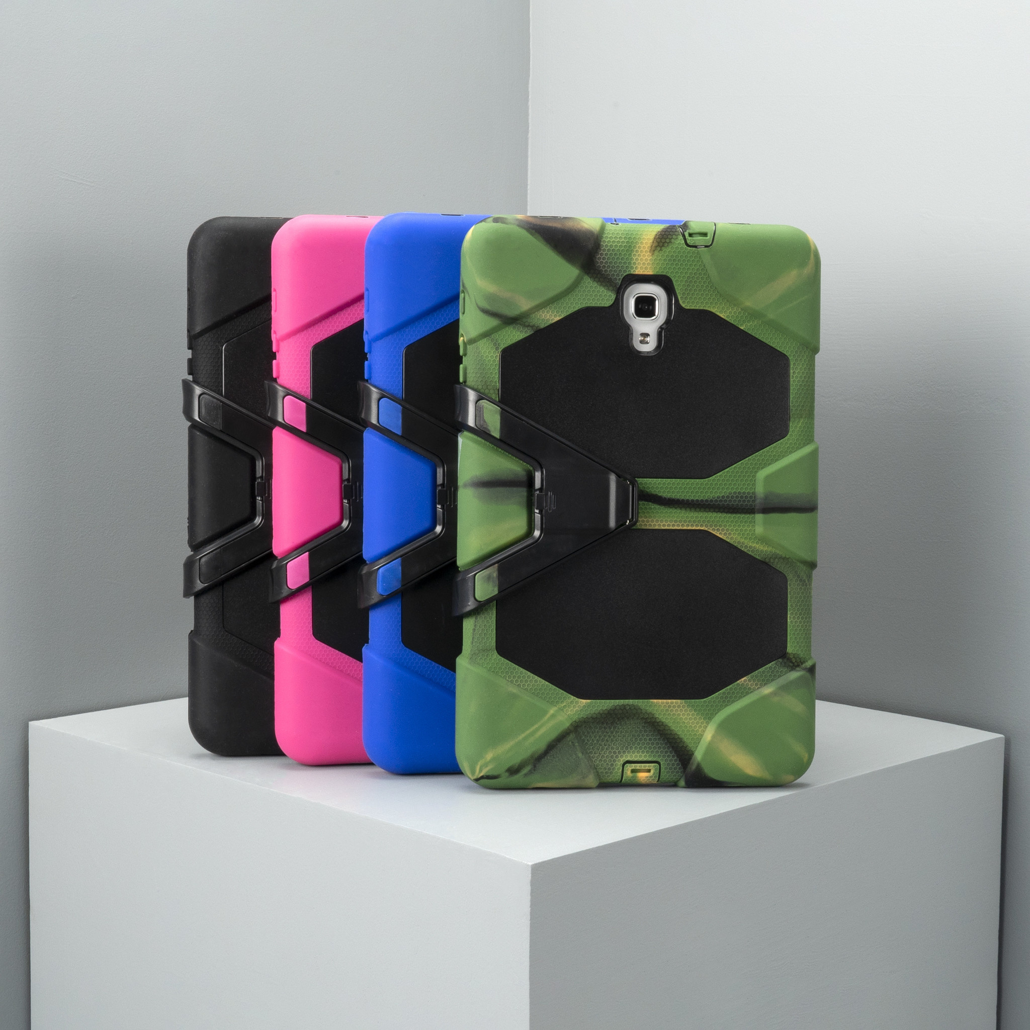 Extreme Protection Army Backcover Samsung Galaxy Tab A 10.1 (2016) - Zwart - Afbeelding 6