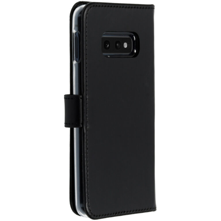 Selencia Echt Lederen Bookcase Samsung Galaxy S10e - Zwart - Afbeelding 3