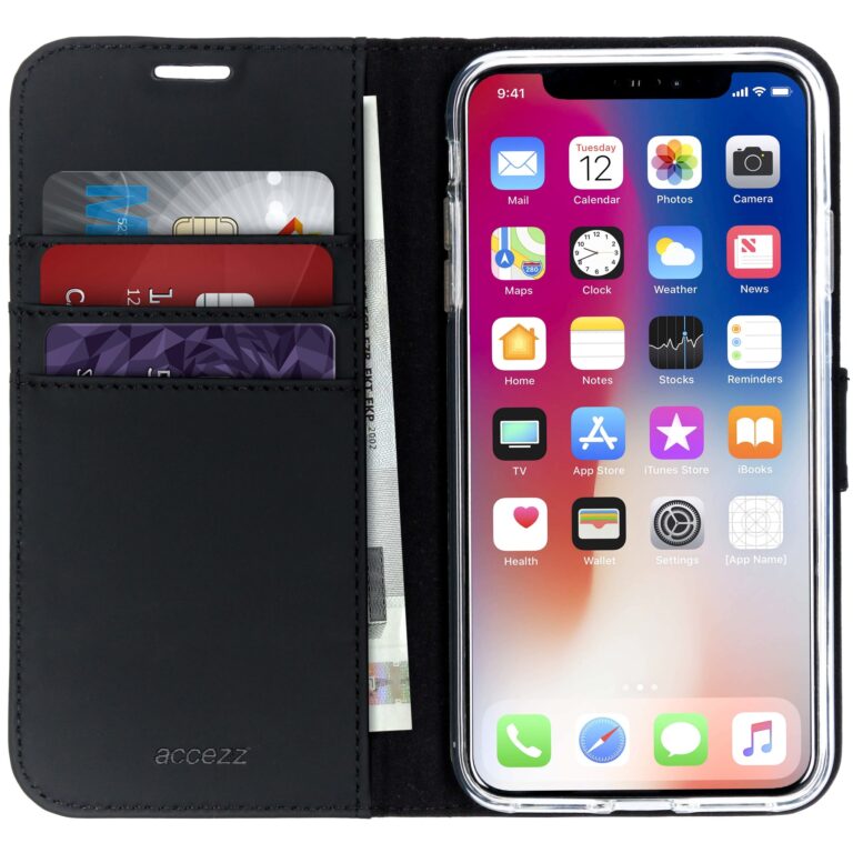 Accezz Wallet Softcase Bookcase Apple iPhone Xs Max - Afbeelding 2