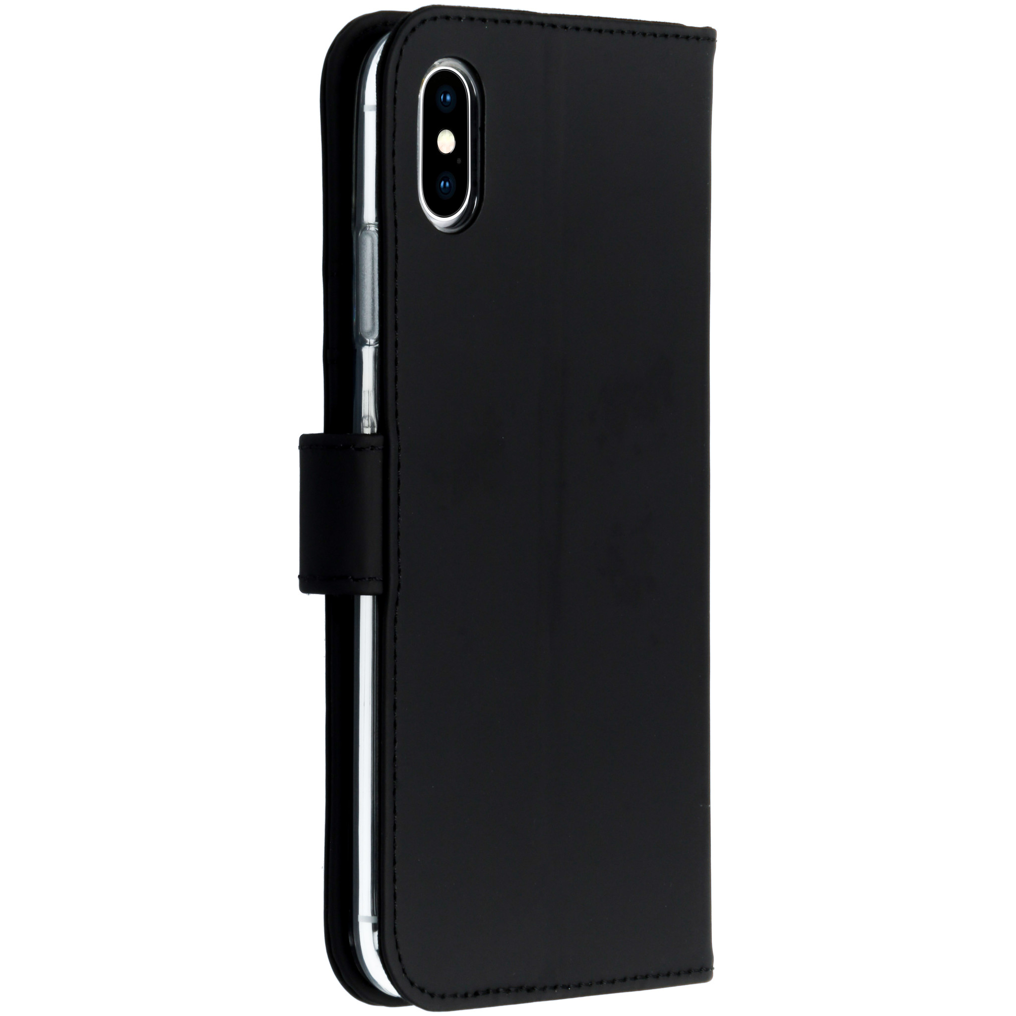 Accezz Wallet Softcase Bookcase Apple iPhone Xs Max - Zwart - Afbeelding 3