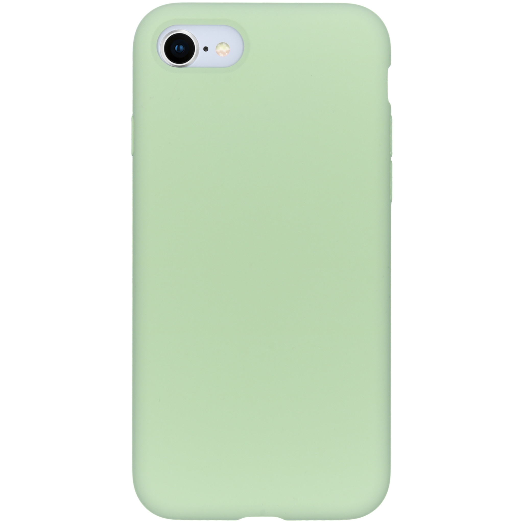 Accezz Liquid Silicone Backcover Apple iPhone SE (2022 / 2020) / 8 / 7 – Groen