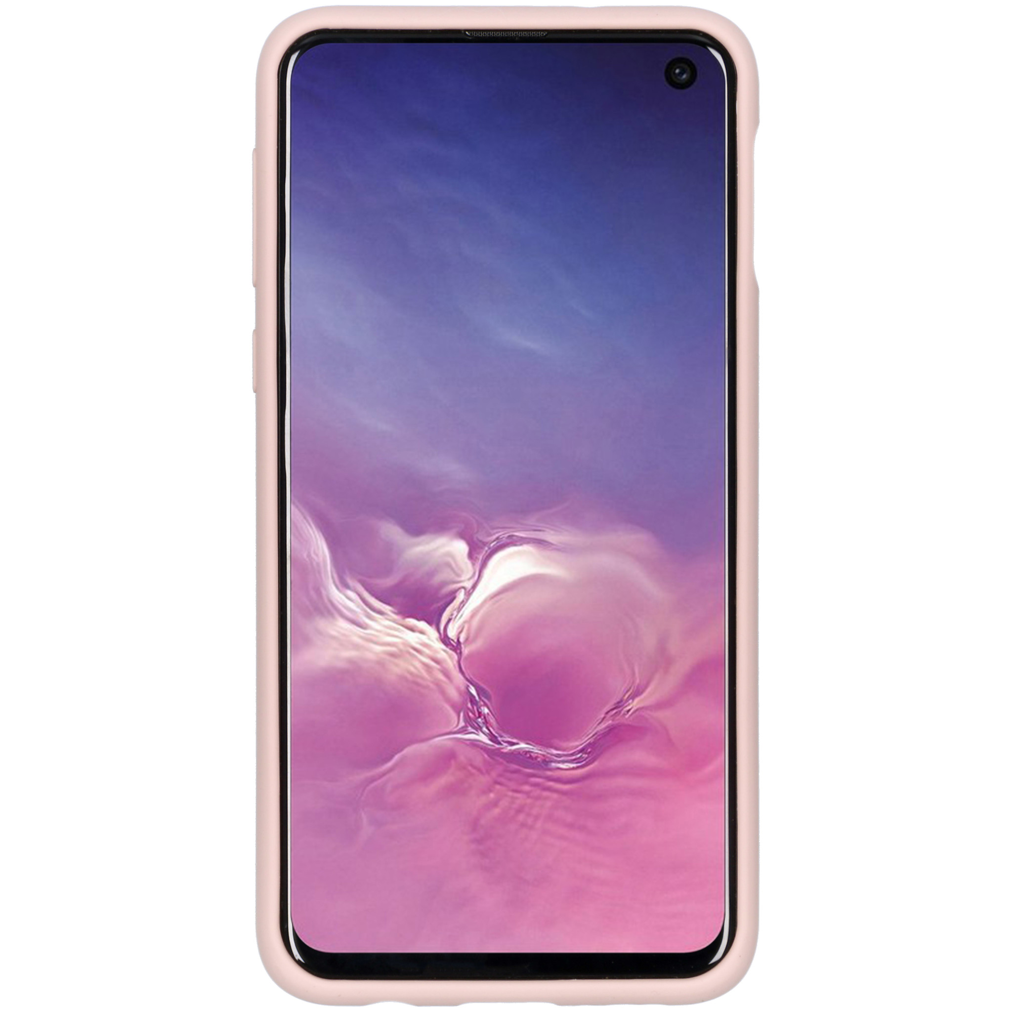 Accezz Liquid Silicone Backcover Samsung Galaxy S10e - Roze - Afbeelding 3