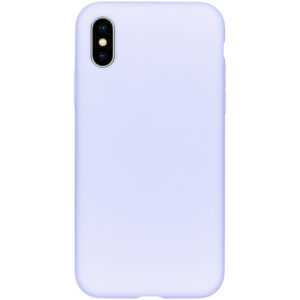 Accezz Liquid Silicone Backcover Apple iPhone Xs / X - Paars