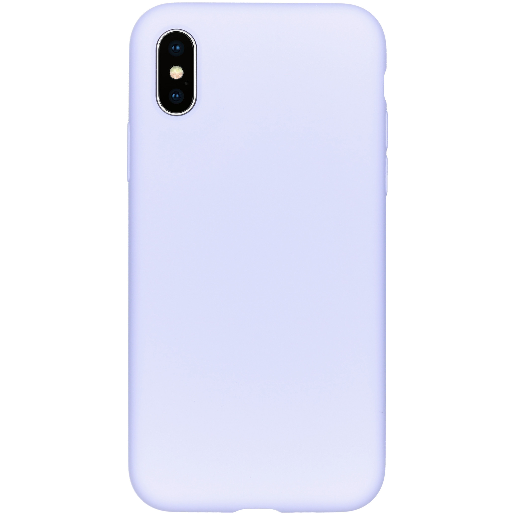 Accezz Liquid Silicone Backcover Apple iPhone Xs / X – Paars