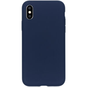 Accezz Liquid Silicone Backcover Apple iPhone Xs / X - Blauw