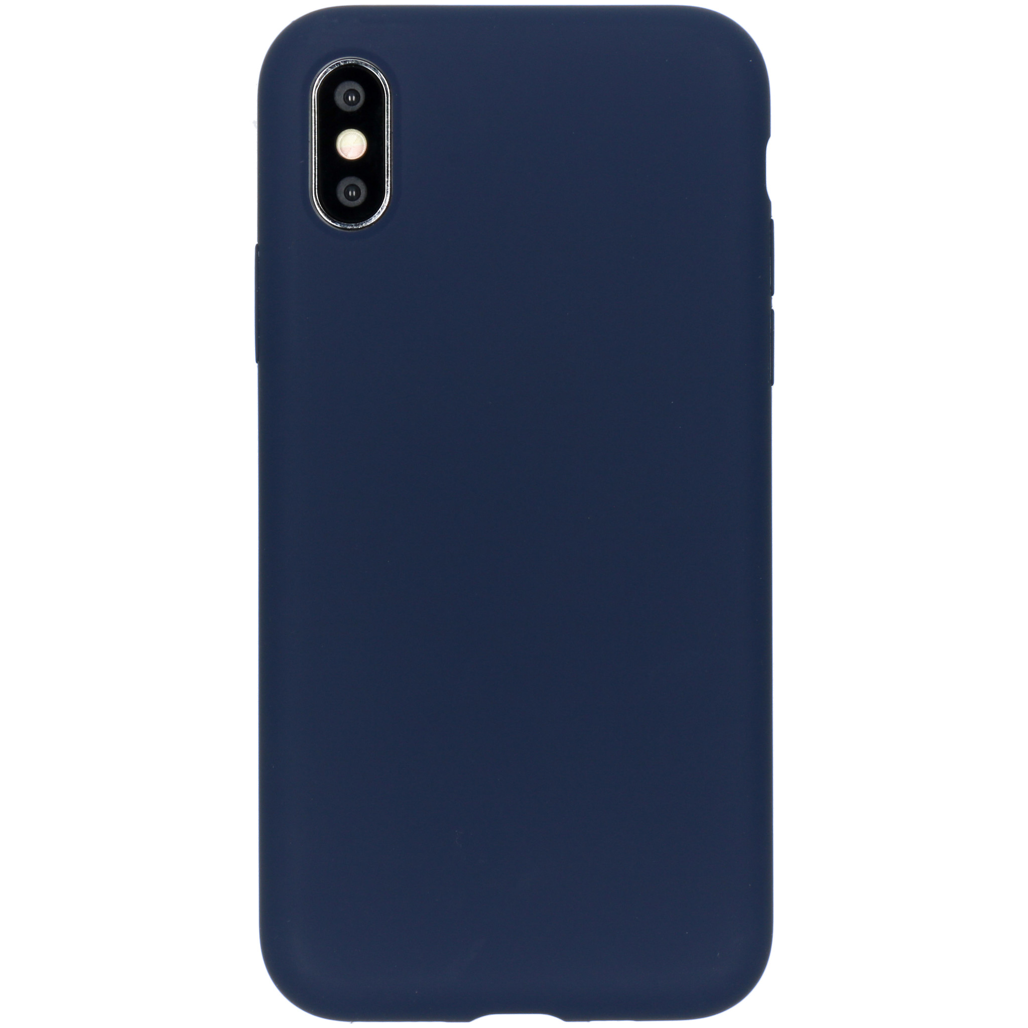 Accezz Liquid Silicone Backcover Apple iPhone Xs / X – Blauw