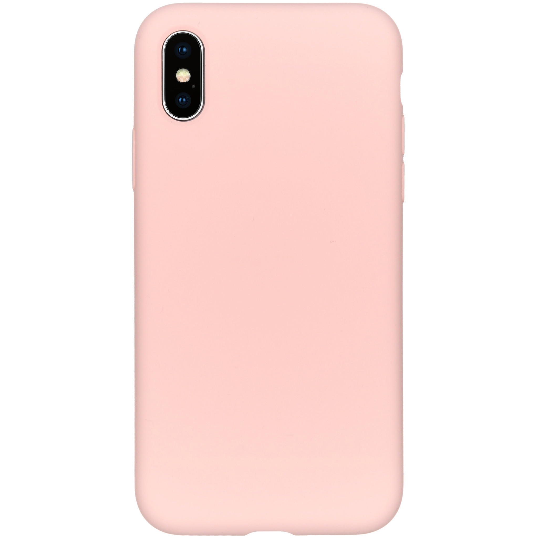 Accezz Liquid Silicone Backcover Apple iPhone Xs / X – Roze