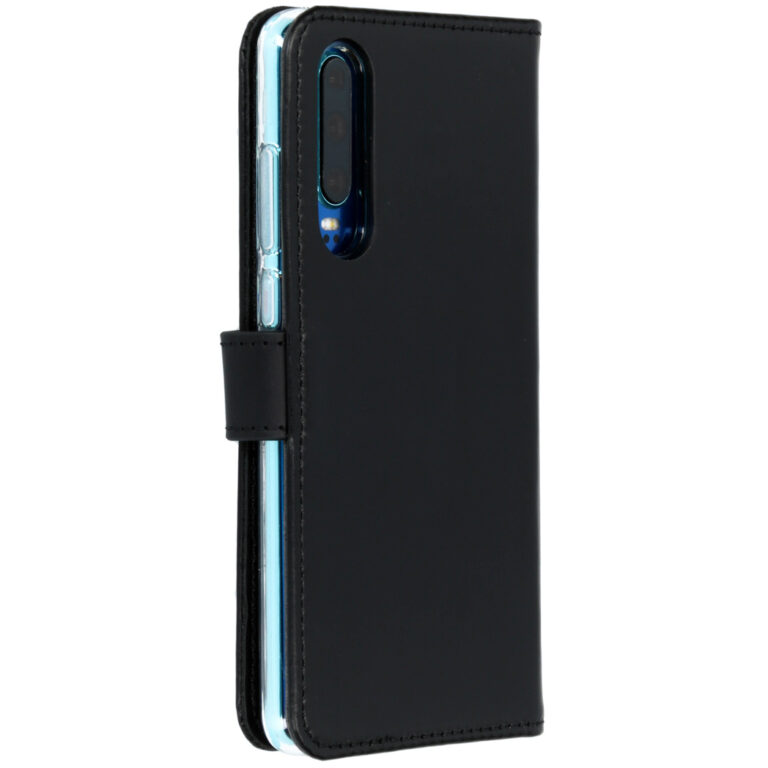 Selencia Echt Lederen Bookcase Huawei P30 - Zwart - Afbeelding 3