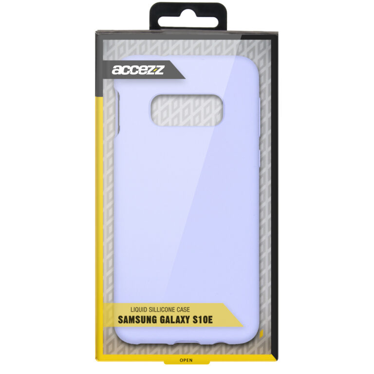 Accezz Liquid Silicone Backcover Samsung Galaxy S10e - Paars - Afbeelding 5