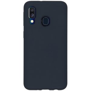 Accezz Liquid Silicone Backcover Samsung Galaxy A40 - Donkerblauw