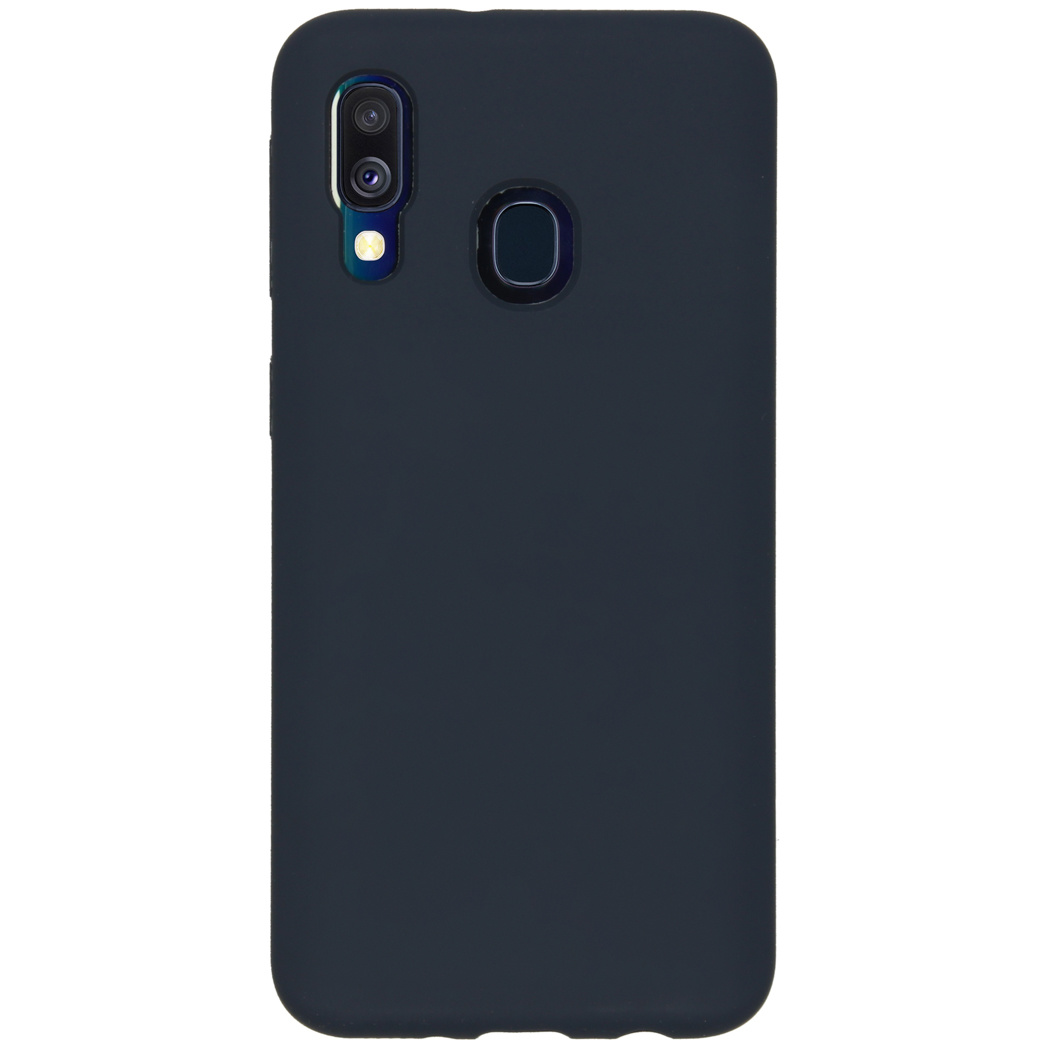 Accezz Liquid Silicone Backcover Samsung Galaxy A40 – Blauw