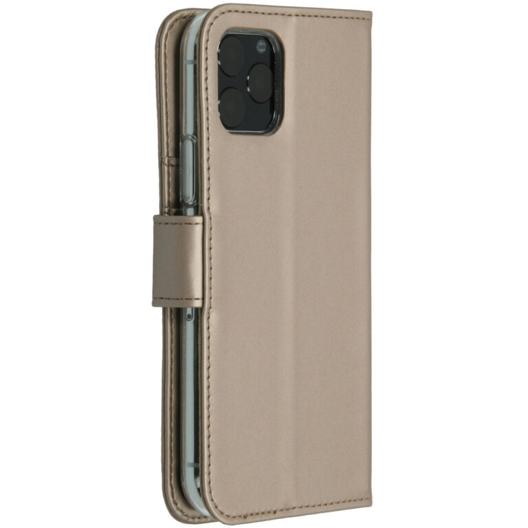 Accezz Wallet Softcase Bookcase Apple iPhone 11 Pro - Goud - Afbeelding 2