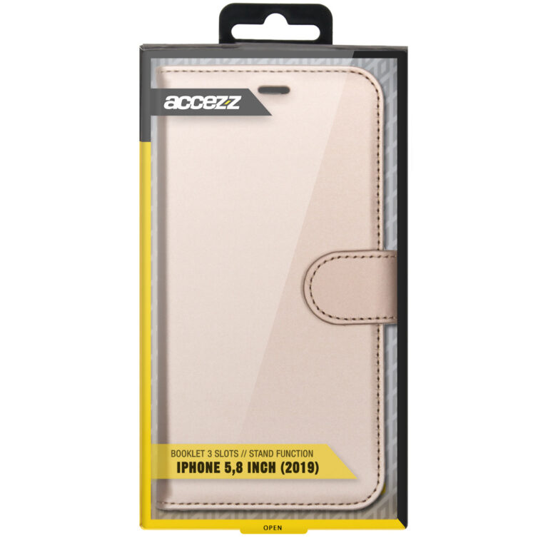 Accezz Wallet Softcase Bookcase Apple iPhone 11 Pro - Goud - Afbeelding 4