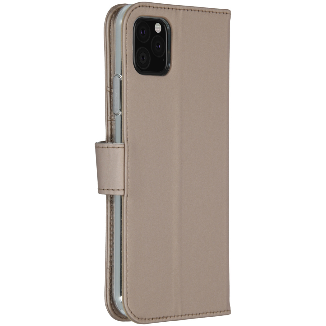 Accezz Wallet Softcase Bookcase Apple iPhone 11 Pro Max - Goud - Afbeelding 2