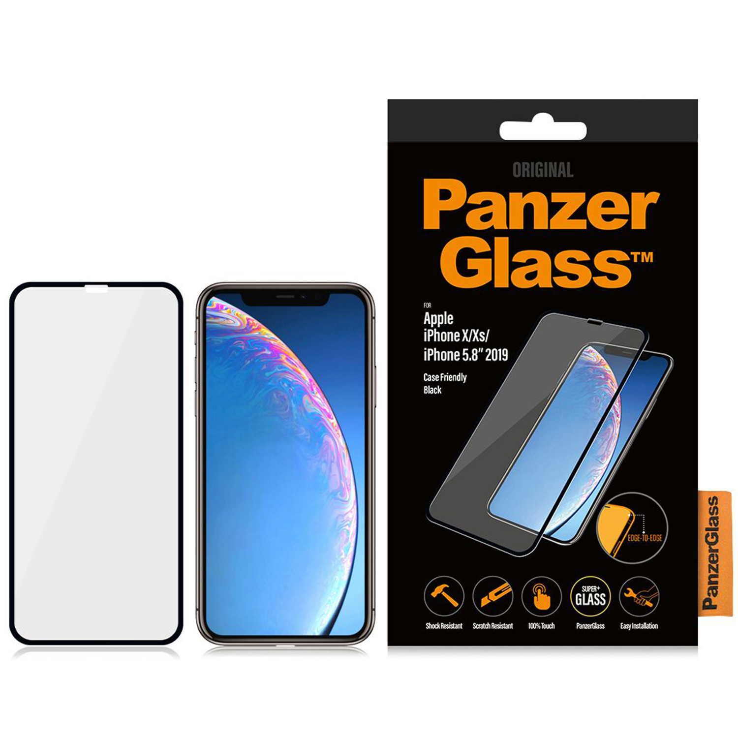 PanzerGlass Anti-Bacterial Case Friendly Screenprotector Apple iPhone 11 Pro / Xs / X - Afbeelding 3