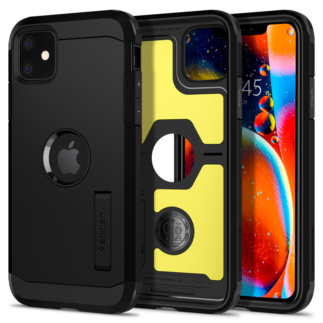 Spigen Tough Armor Backcover Apple iPhone 11 - Zwart - Afbeelding 3