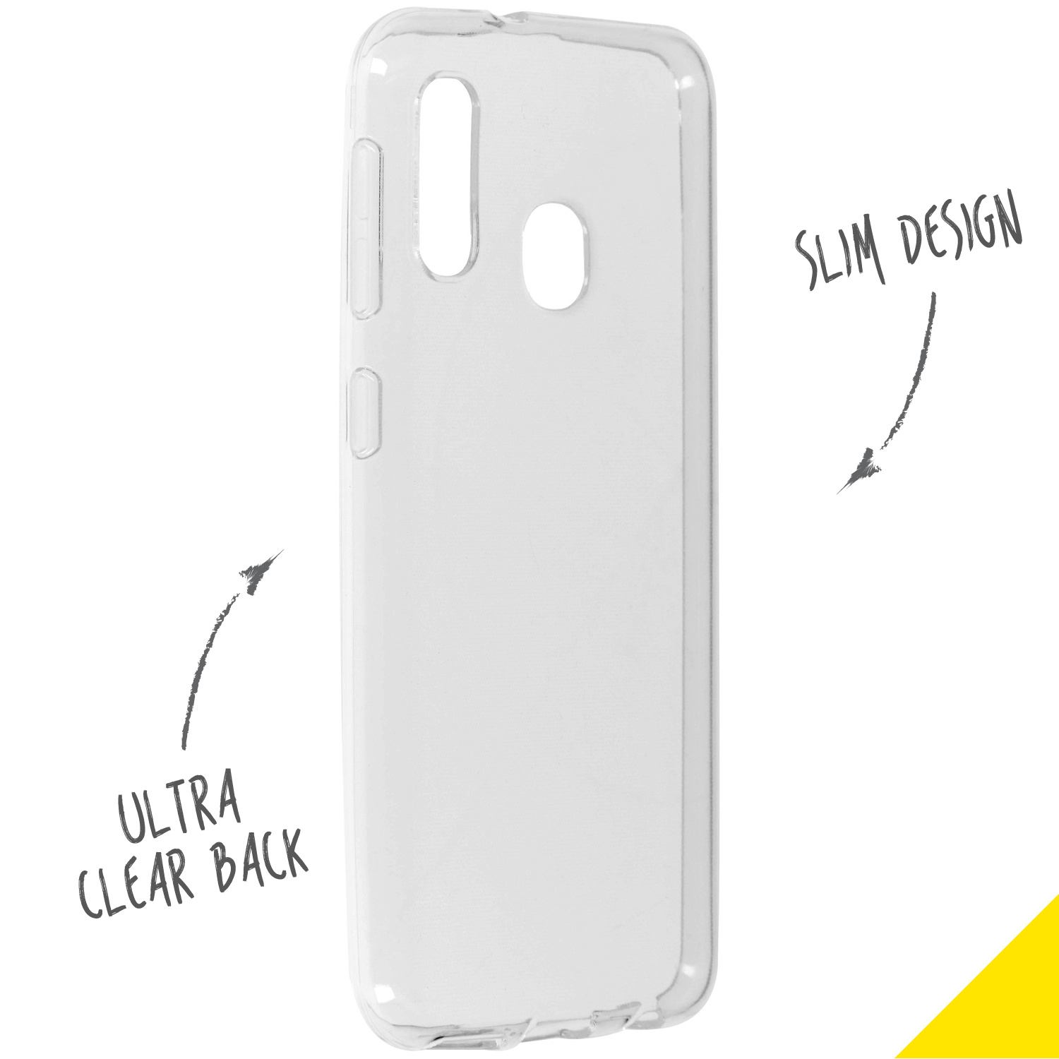Accezz Clear Backcover Samsung Galaxy A20e - Transparant - Afbeelding 2