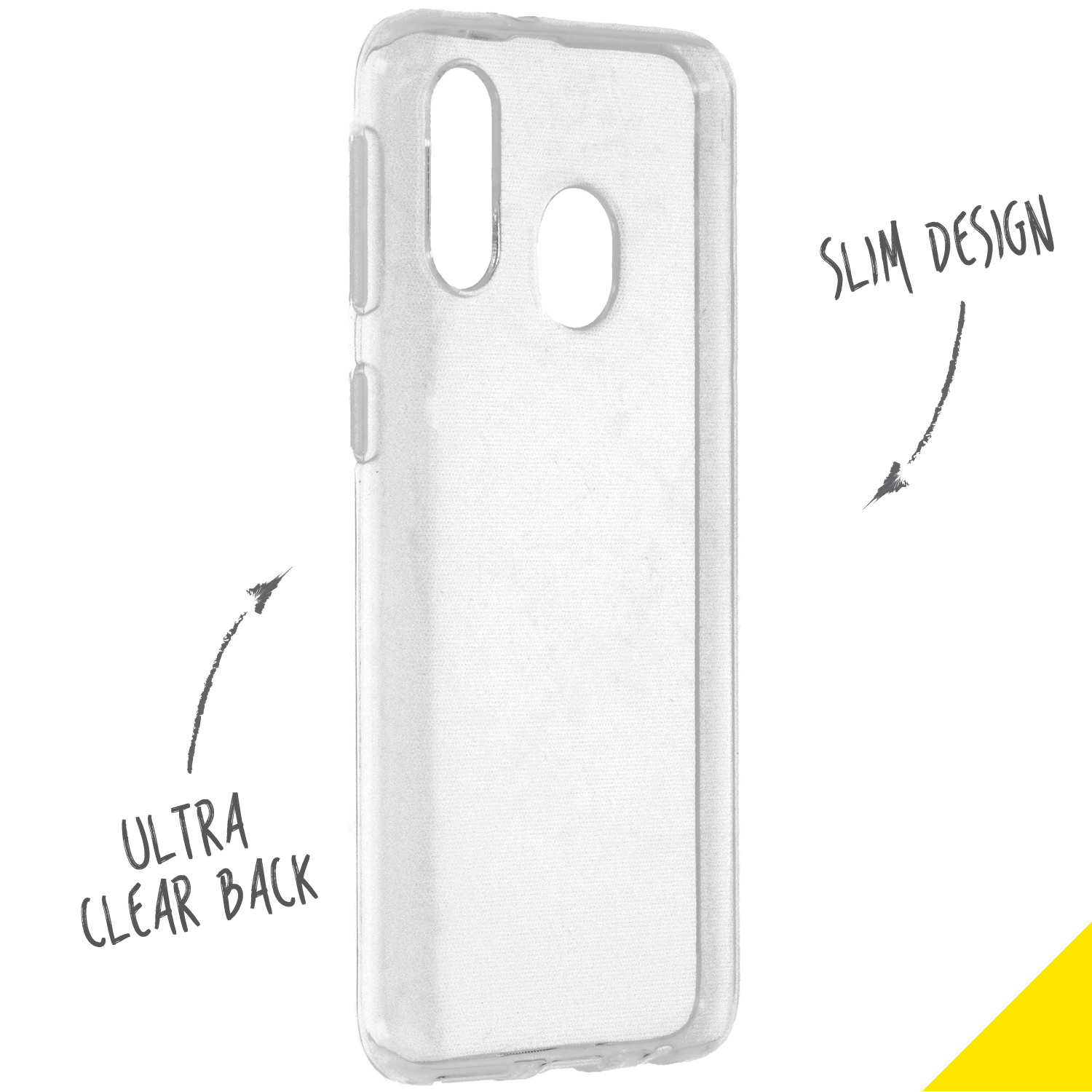 Accezz Clear Backcover Samsung Galaxy A40 - Transparant - Afbeelding 2