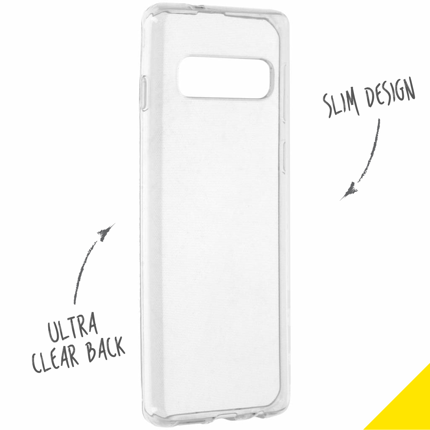 Accezz Clear Backcover Samsung Galaxy S10 - Transparant - Afbeelding 2