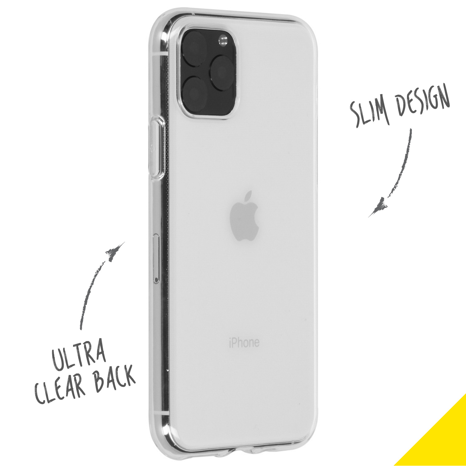 Accezz Clear Backcover Apple iPhone 11 Pro - Transparant - Afbeelding 2