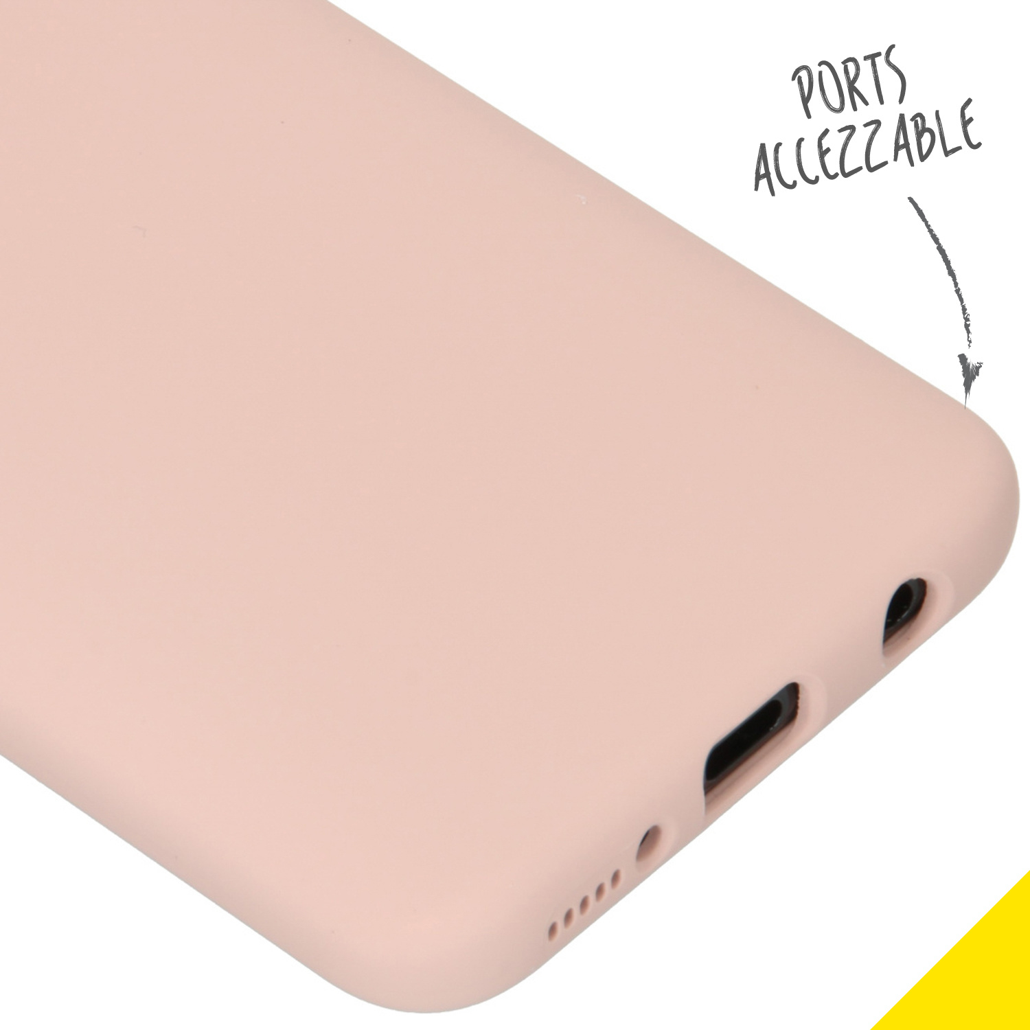 Accezz Liquid Silicone Backcover Samsung Galaxy A40 - Roze - Afbeelding 3