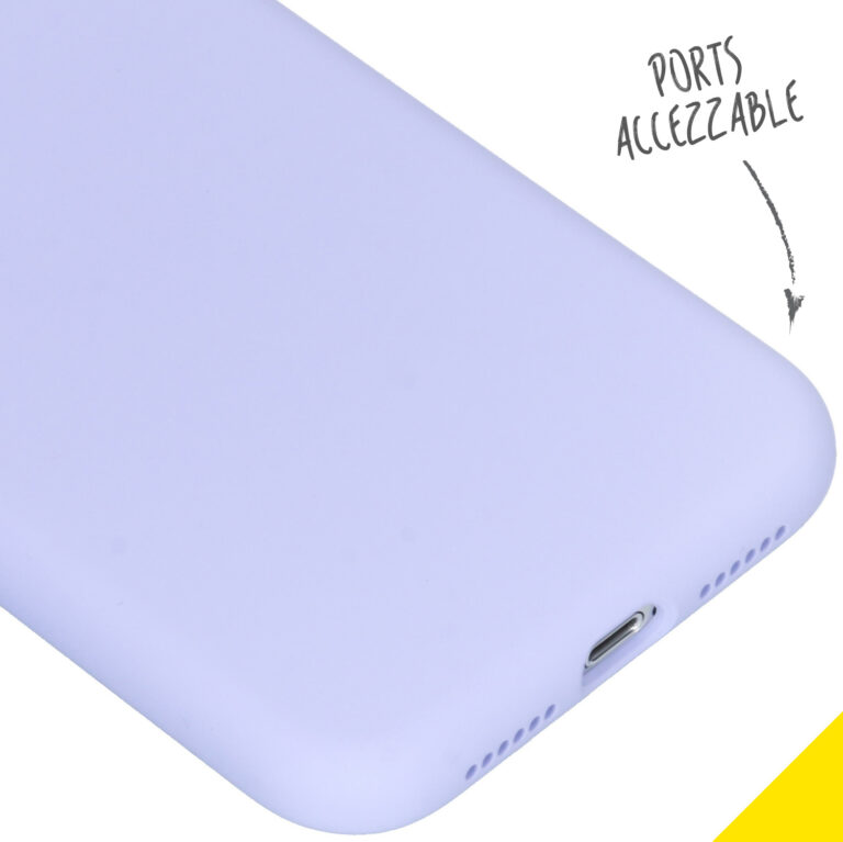Accezz Liquid Silicone Backcover Apple iPhone Xr - Paars - Afbeelding 3