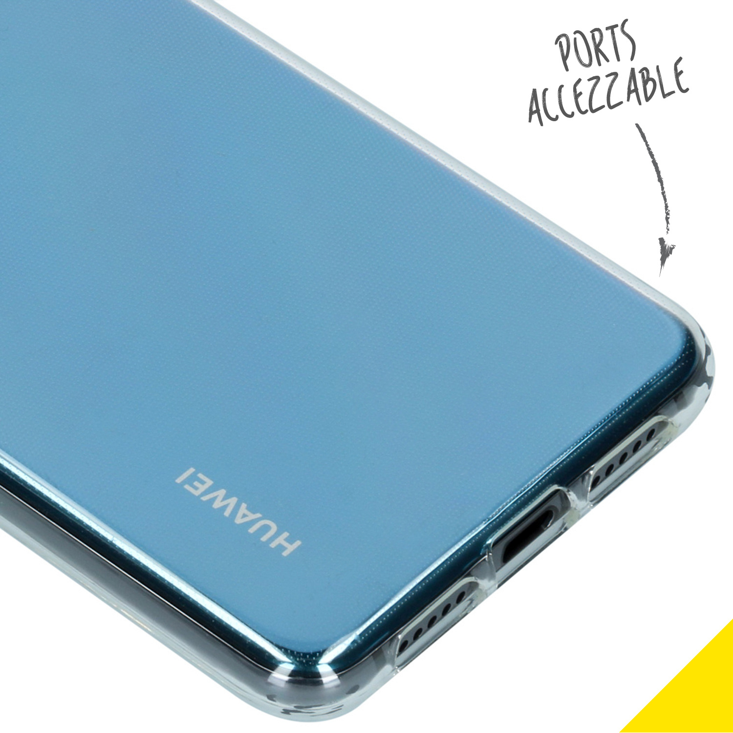 Accezz Clear Backcover Huawei P20 - Transparant - Afbeelding 3