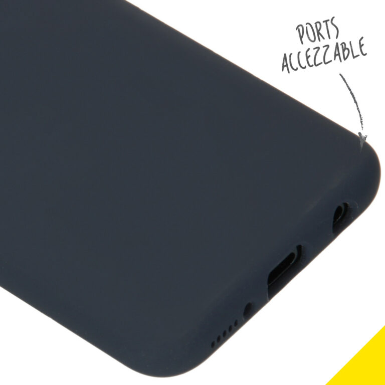 Accezz Liquid Silicone Backcover Samsung Galaxy A40 - Blauw - Afbeelding 3