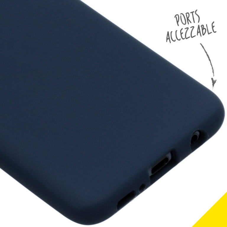 Accezz Liquid Silicone Backcover Samsung Galaxy S10e - Blauw - Afbeelding 3