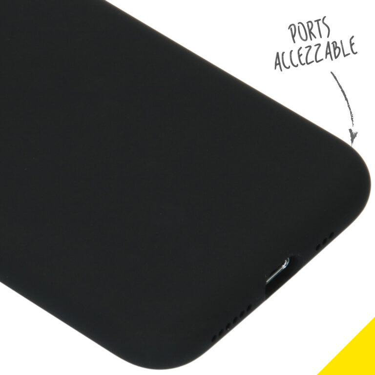 Accezz Liquid Silicone Backcover Apple iPhone 11 Pro - Zwart - Afbeelding 3