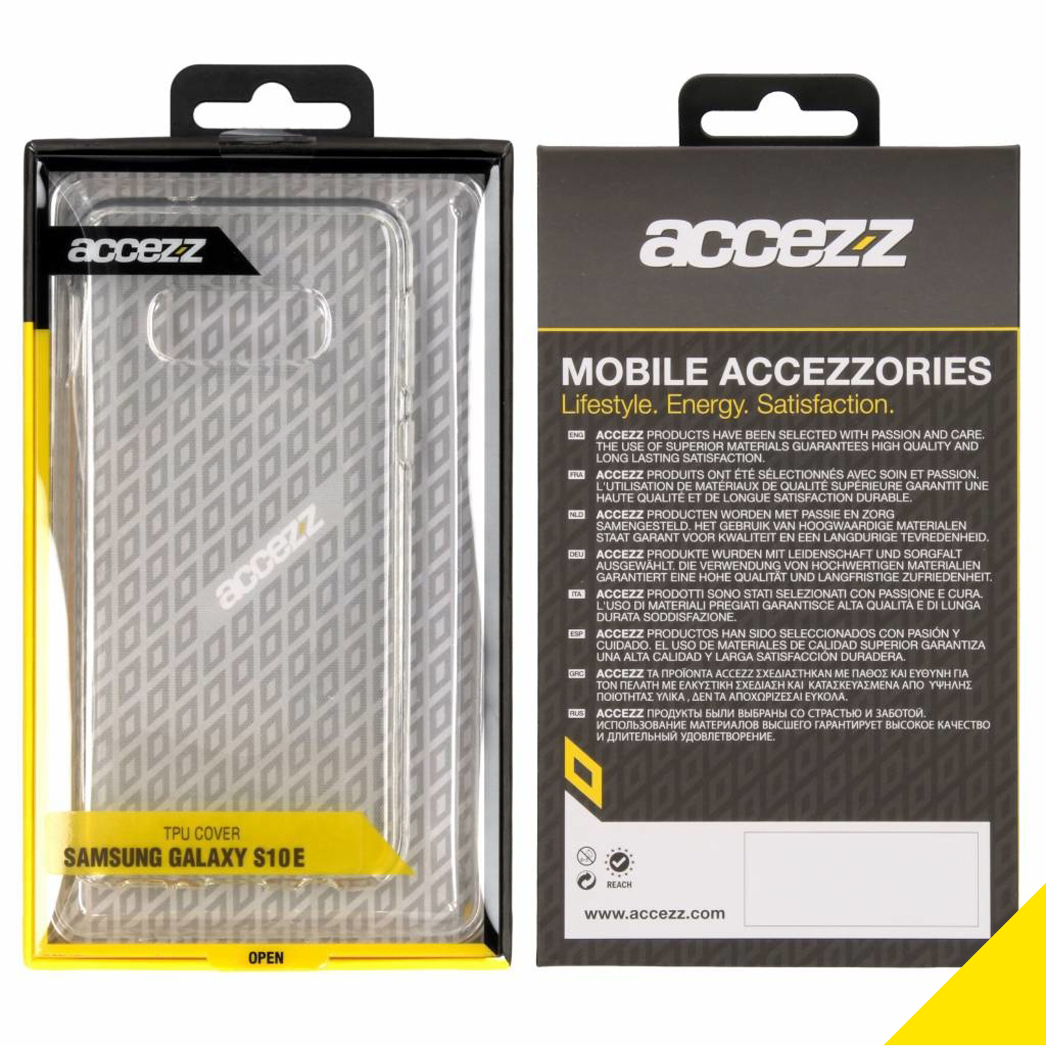 Accezz Clear Backcover Samsung Galaxy S10e - Transparant - Afbeelding 4