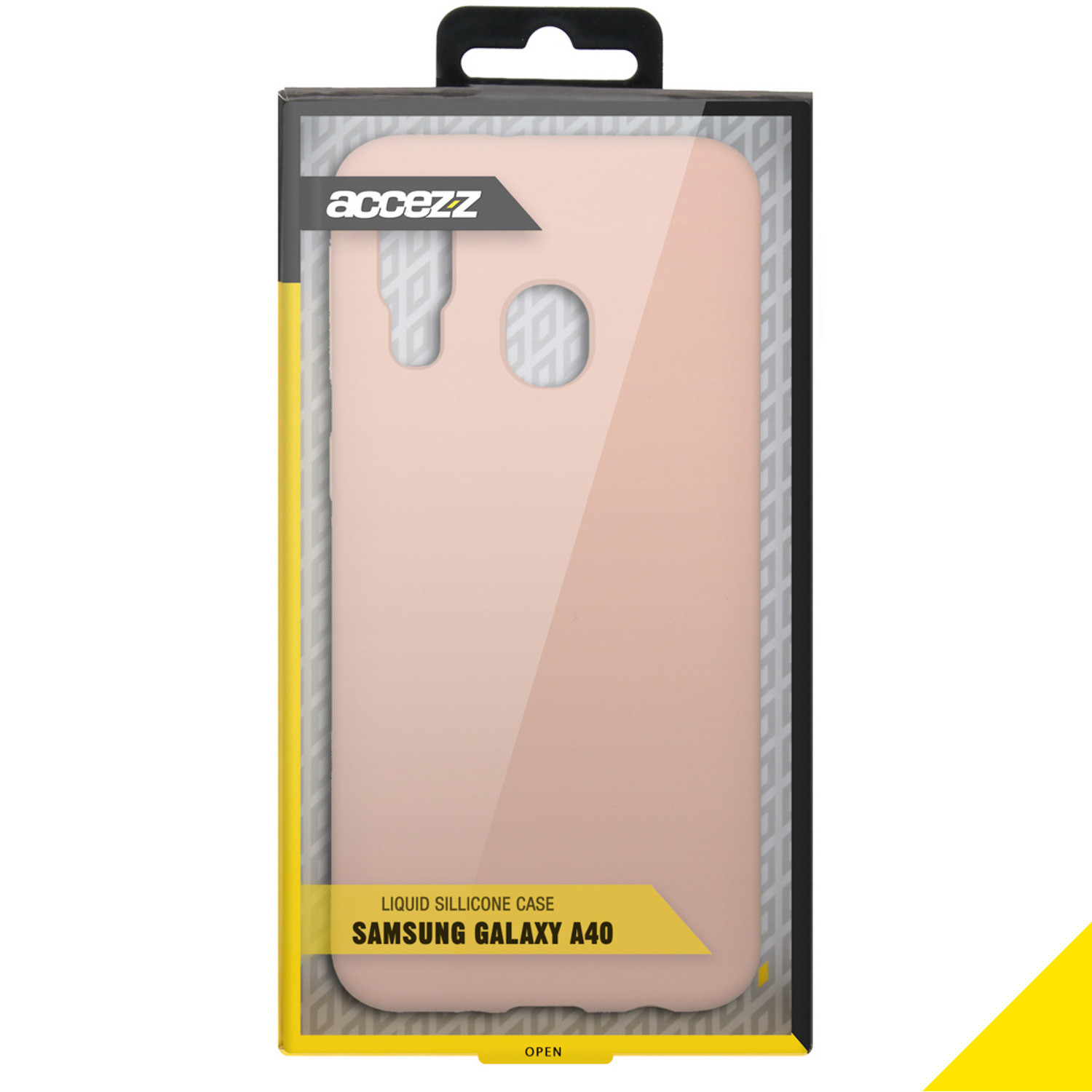 Accezz Liquid Silicone Backcover Samsung Galaxy A40 - Roze - Afbeelding 4