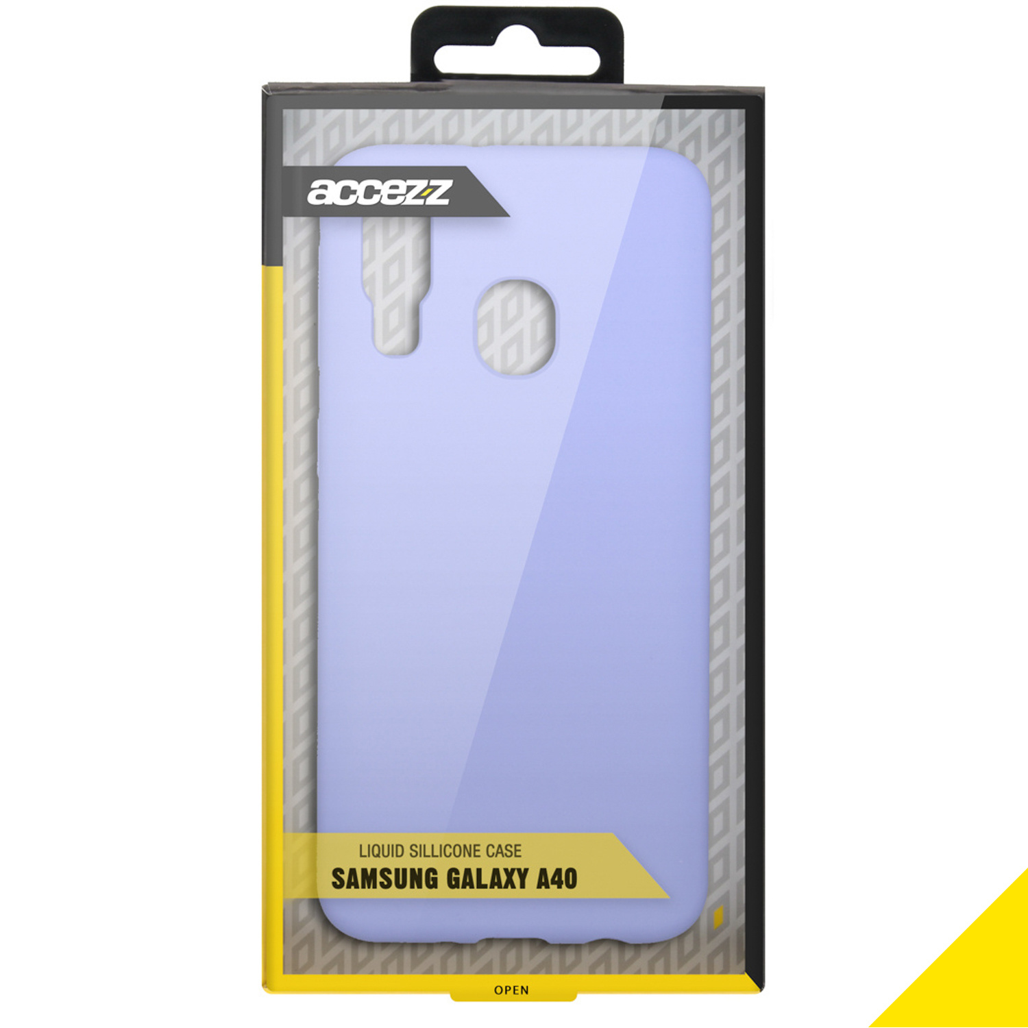 Accezz Liquid Silicone Backcover Samsung Galaxy A40 - Paars - Afbeelding 4