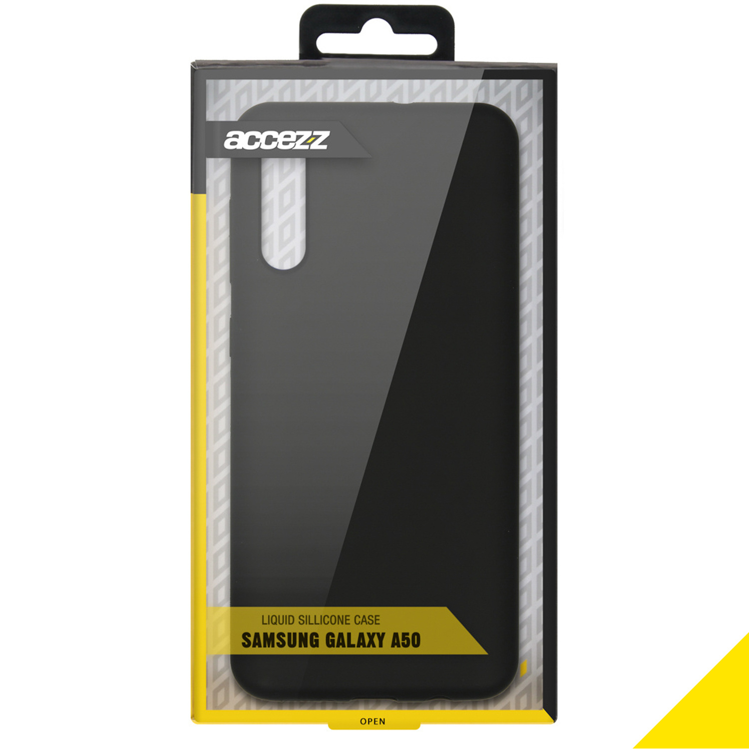 Accezz Liquid Silicone Backcover Samsung Galaxy A50 / A30s - Zwart - Afbeelding 4