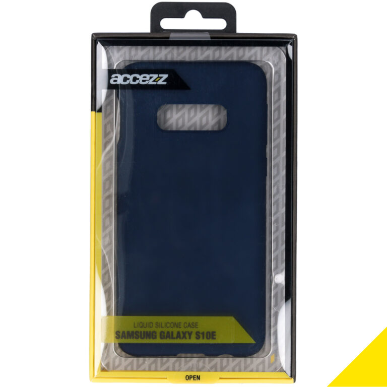 Accezz Liquid Silicone Backcover Samsung Galaxy S10e - Blauw - Afbeelding 4