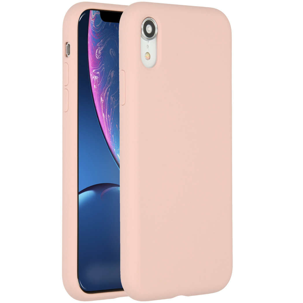 Accezz Liquid Silicone Backcover Apple iPhone Xr – Roze